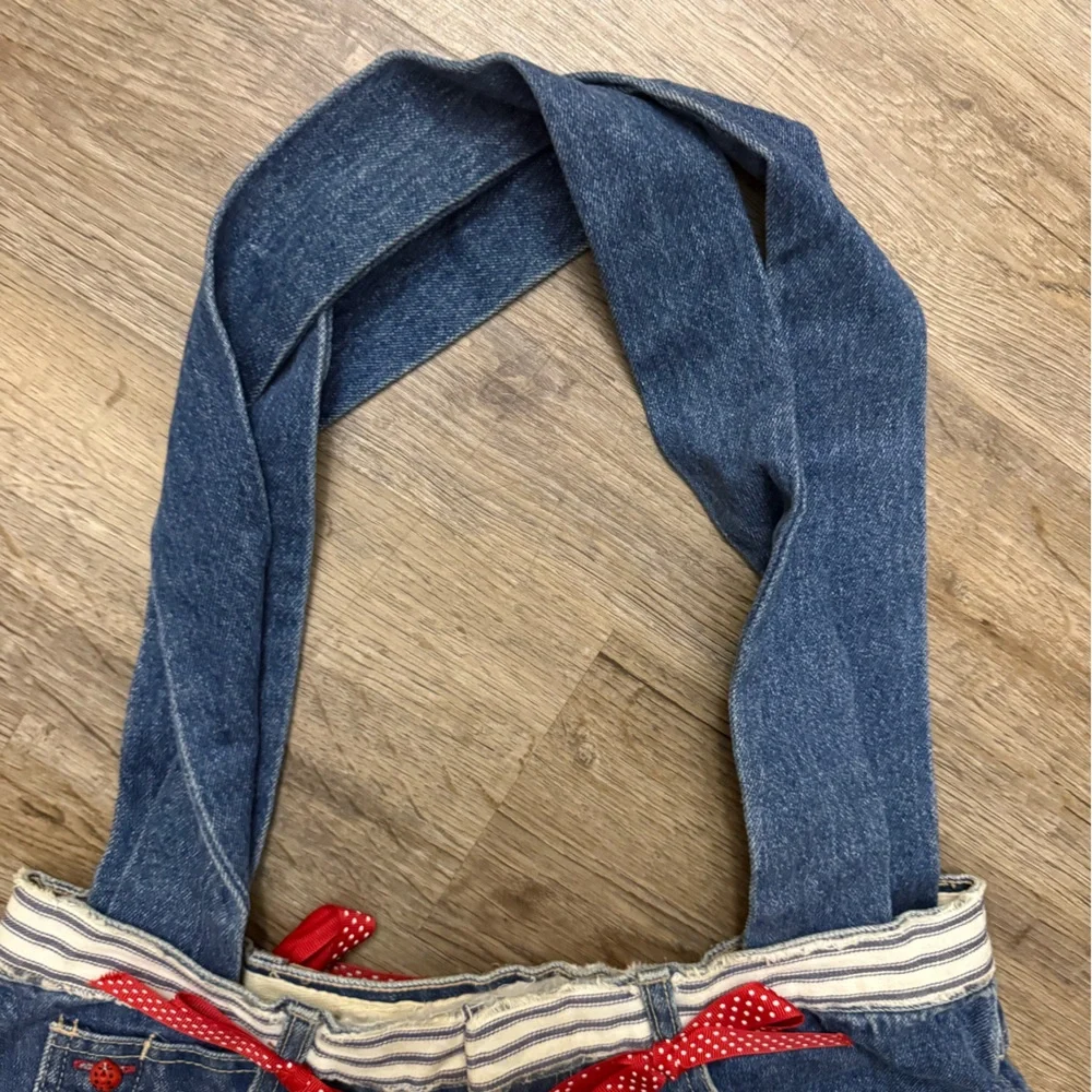 Handmade Sunflower & Ladybug Denim Bumbag Purse